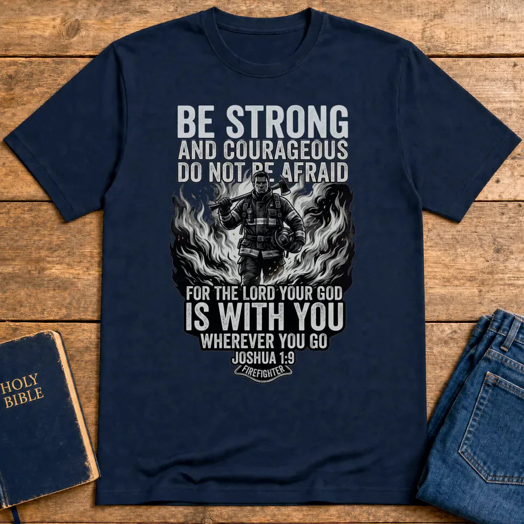 Firefighter Courage T-Shirt - Navy