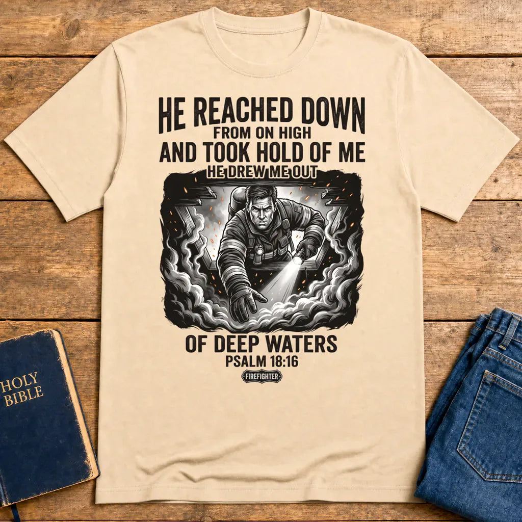 Rescued by Faith T-Shirt - Natural