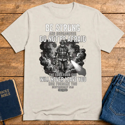 Fearless Firefighter Faith T-Shirt - Ice Grey