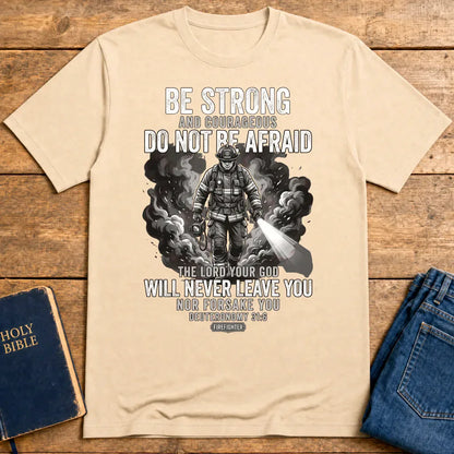 Fearless Firefighter Faith T-Shirt - Natural