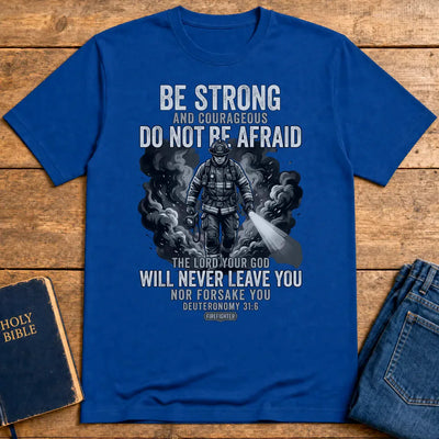 Fearless Firefighter Faith T-Shirt - Royal