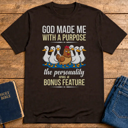 Purpose & Personality T-Shirt - Dark Chocolate