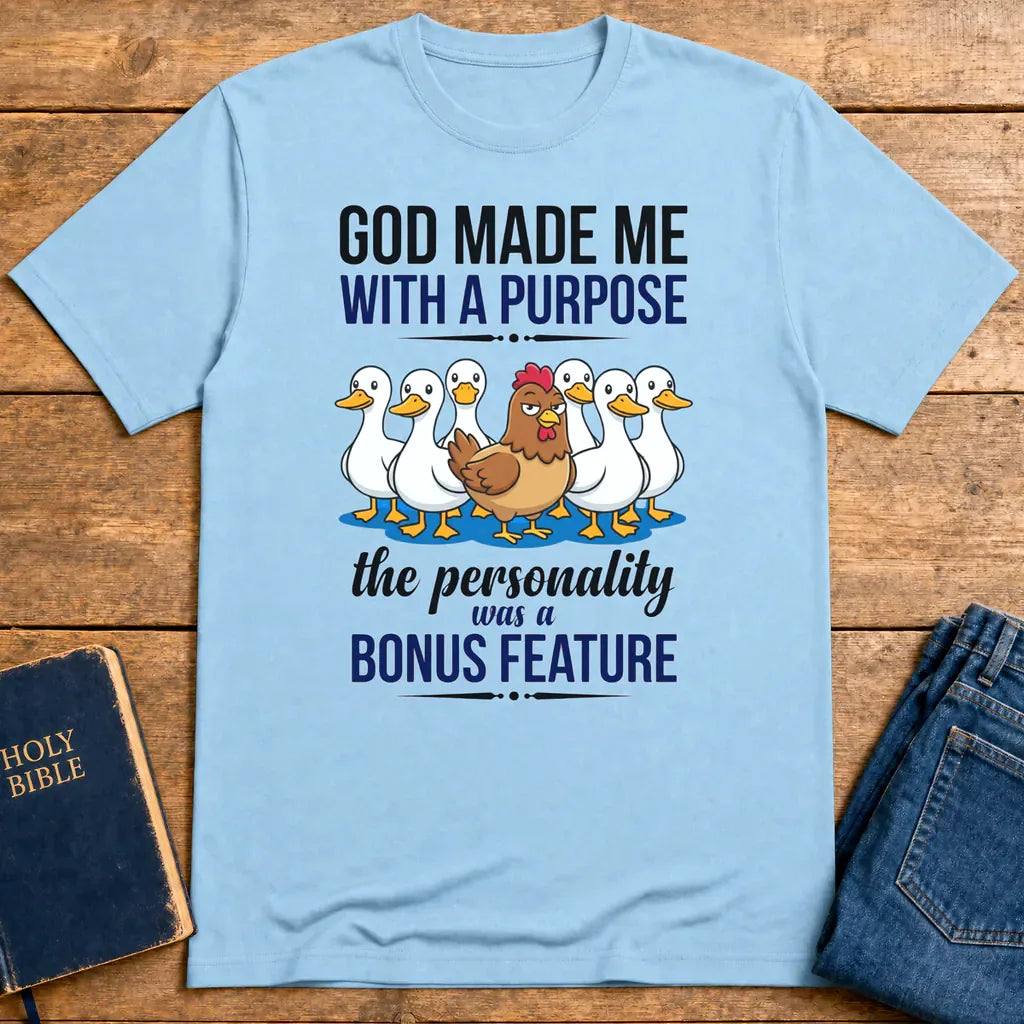 Purpose & Personality T-Shirt - Light Blue