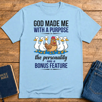 Purpose & Personality T-Shirt - Light Blue
