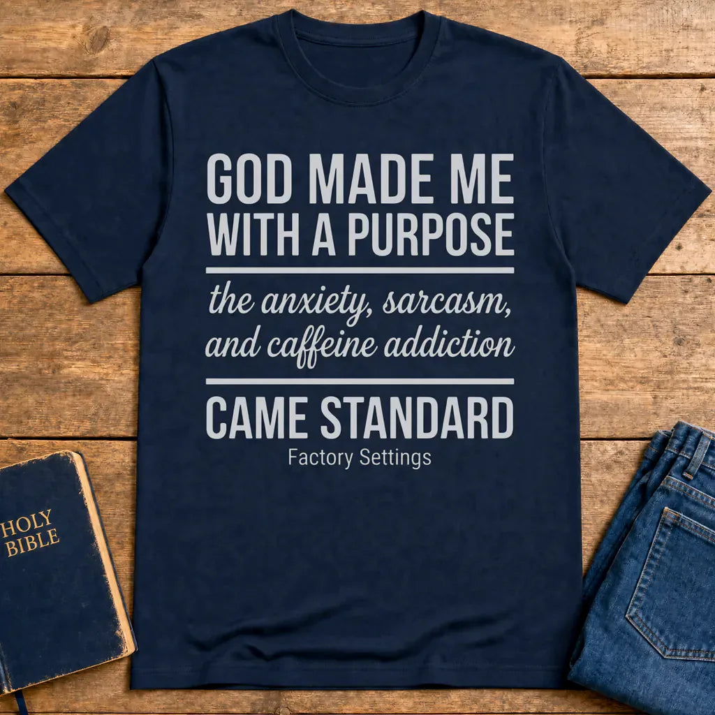 Factory Settings Faith T-Shirt - Navy