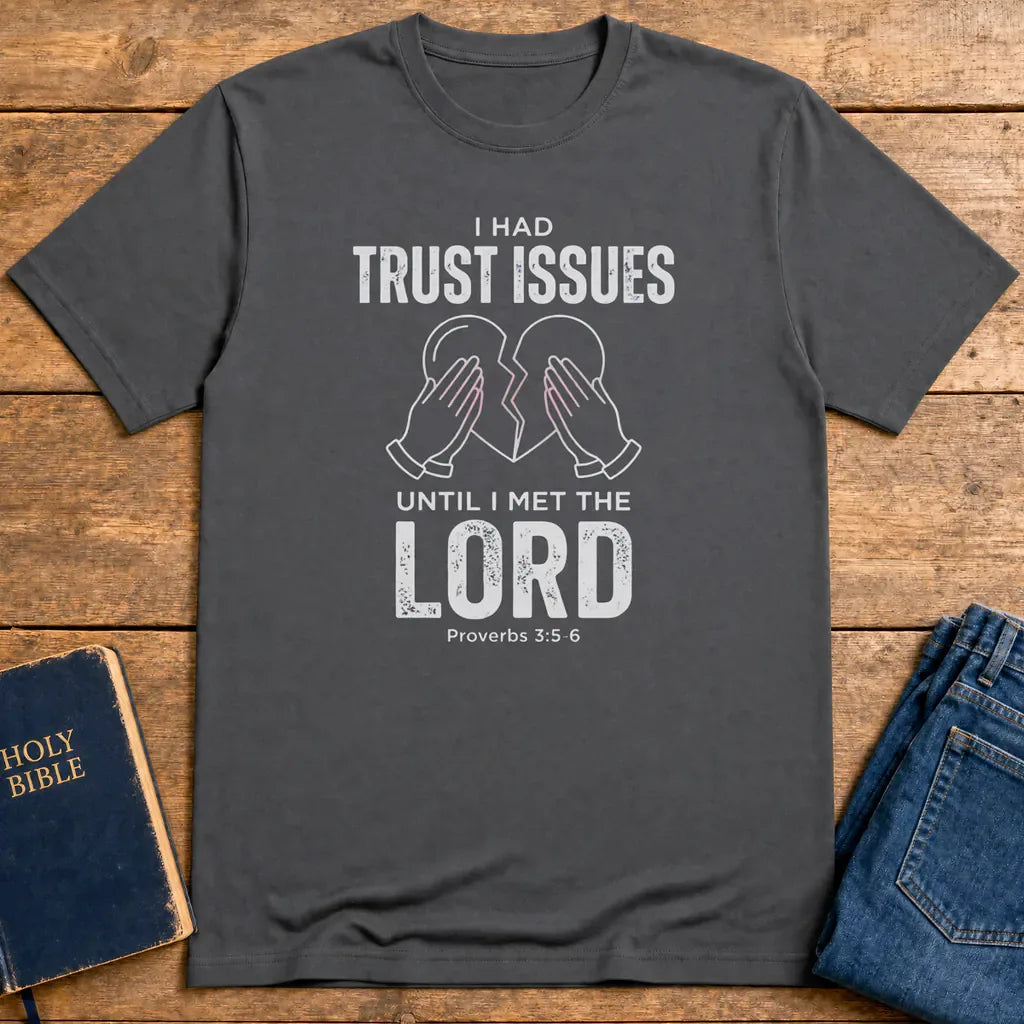 Trust Issues No More T-Shirt - Charcoal