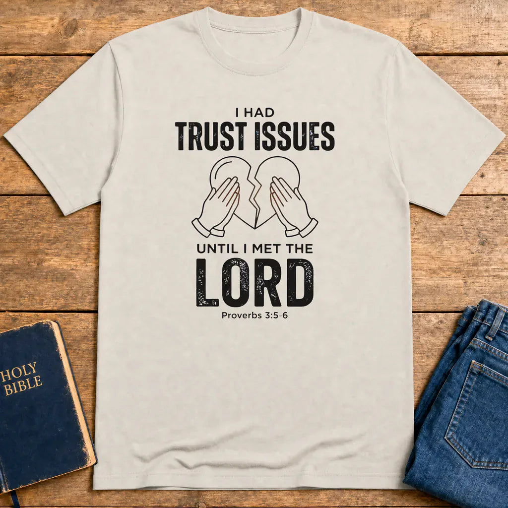 Trust Issues No More T-Shirt - Ice Grey