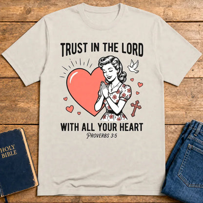 Trust In The Lord T-Shirt - Ice Grey