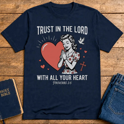 Trust In The Lord T-Shirt - Navy