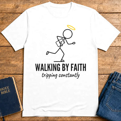 Walking by Faith T-Shirt - White