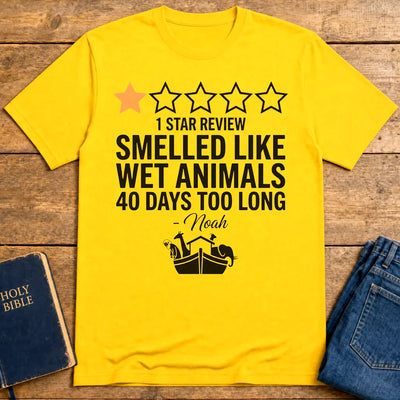 Noah's 1-Star Ark Review T-Shirt - Daisy