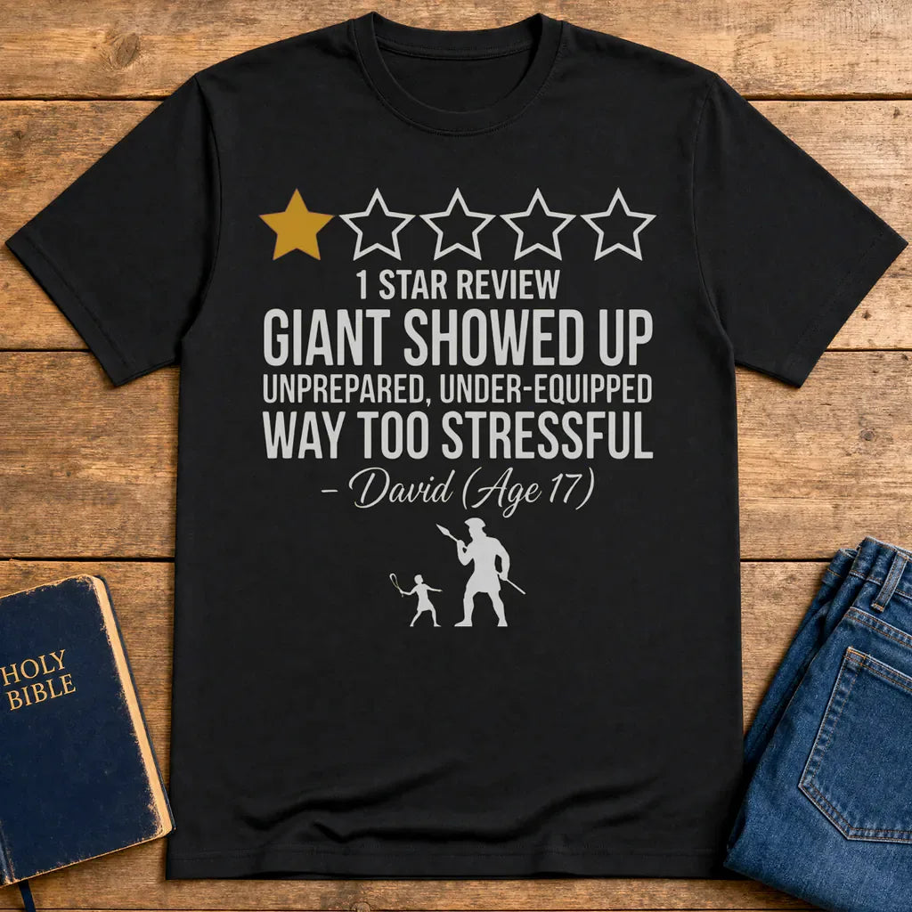 One Star Goliath Review T-Shirt - Black