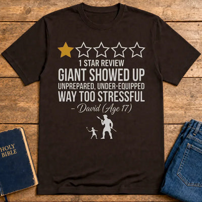 One Star Goliath Review T-Shirt - Dark Chocolate