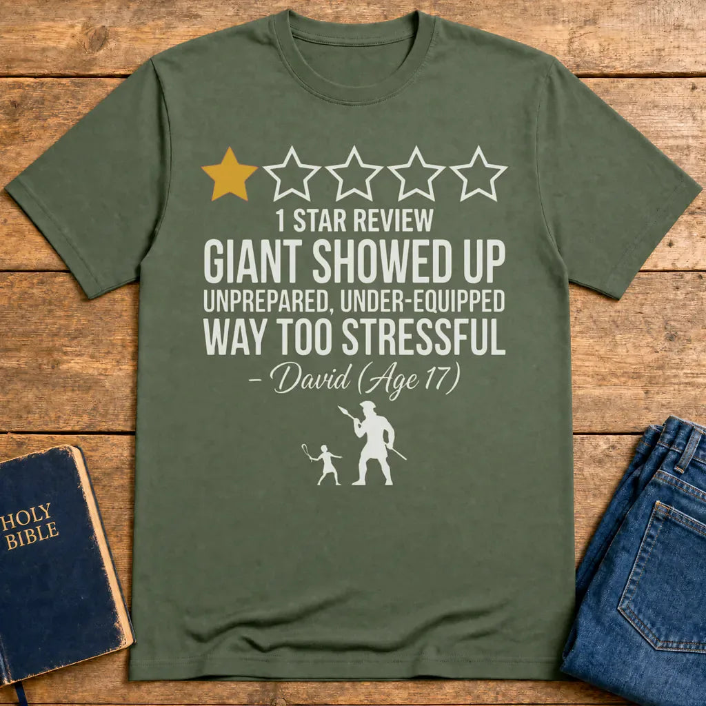 One Star Goliath Review T-Shirt - Military Green