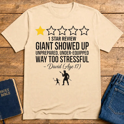 One Star Goliath Review T-Shirt - Natural