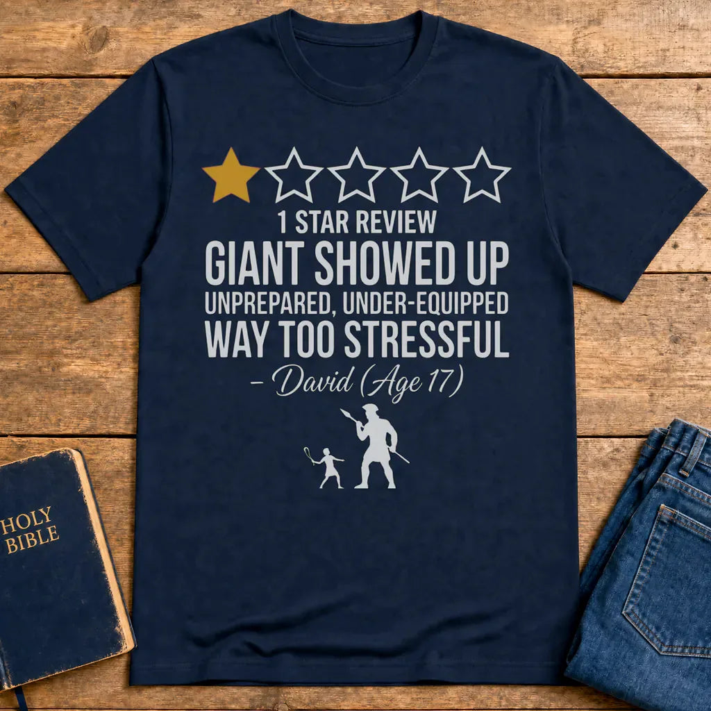 One Star Goliath Review T-Shirt - Navy