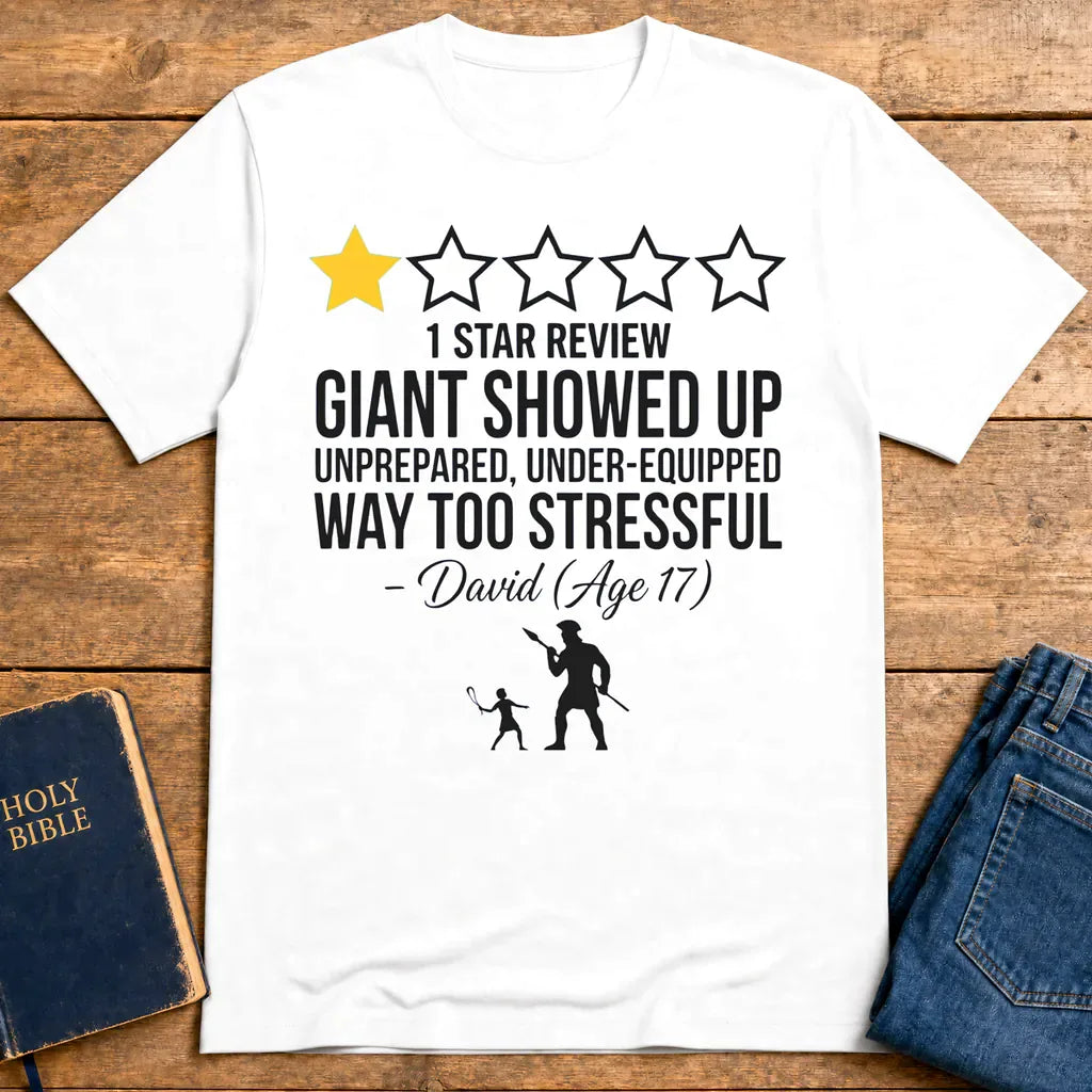 One Star Goliath Review T-Shirt - White