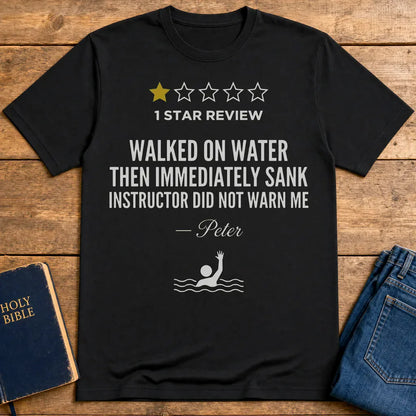 One Star Miracle Review T-Shirt - Black