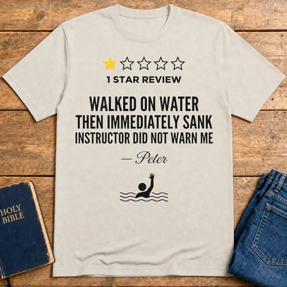One Star Miracle Review T-Shirt - Ice Grey