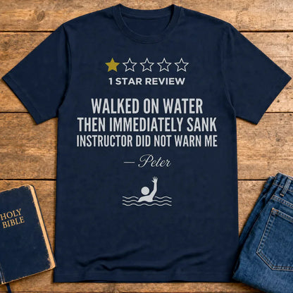One Star Miracle Review T-Shirt - Navy