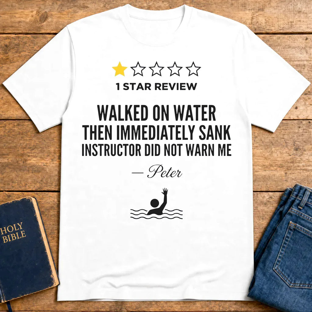 One Star Miracle Review T-Shirt - White