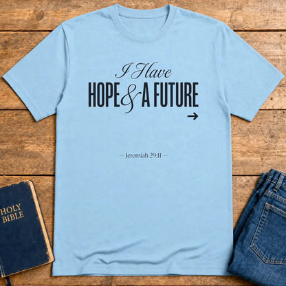 Hope & A Future T-Shirt - Light Blue