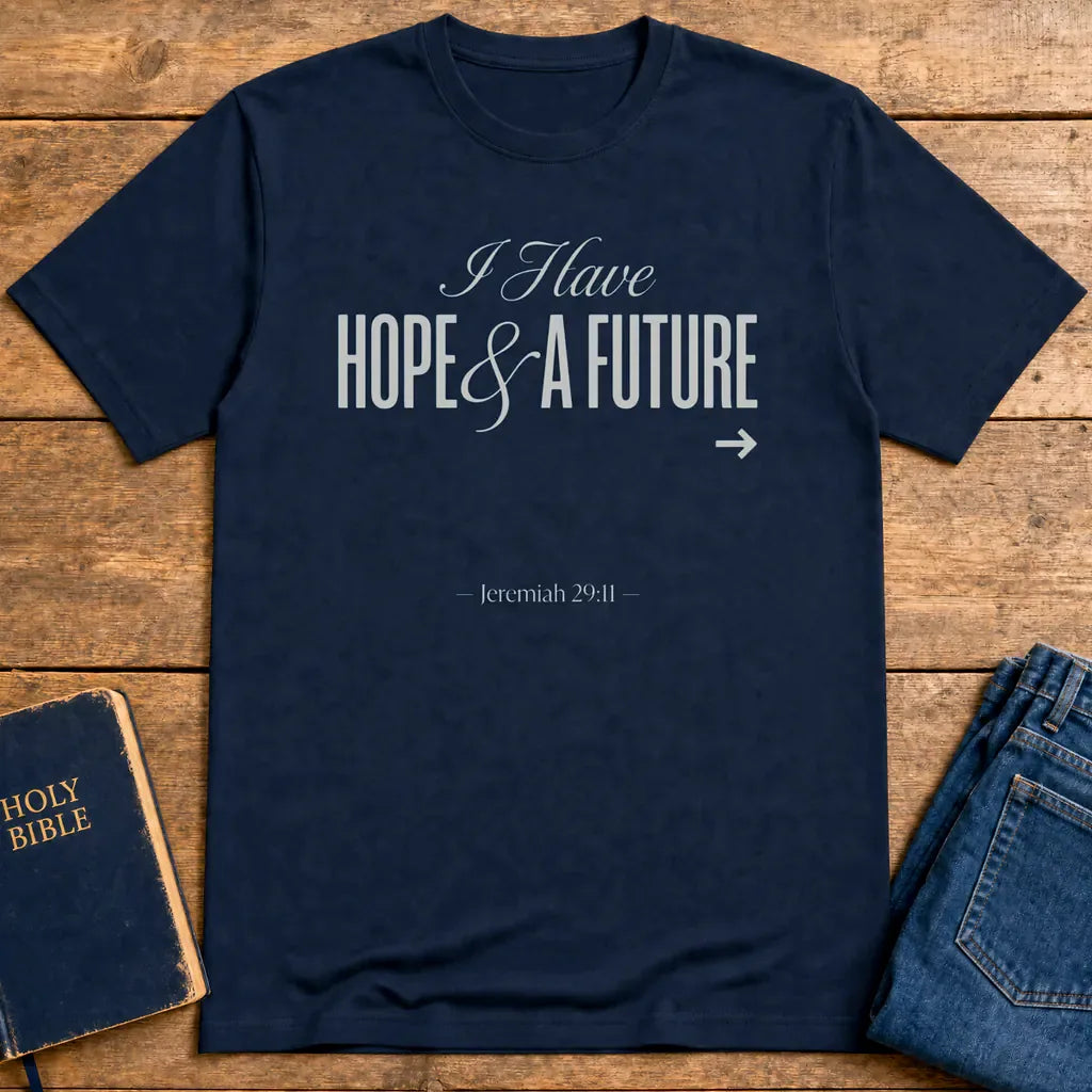 Hope & A Future T-Shirt - Navy