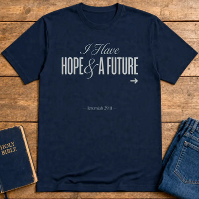 Hope & A Future T-Shirt - Navy