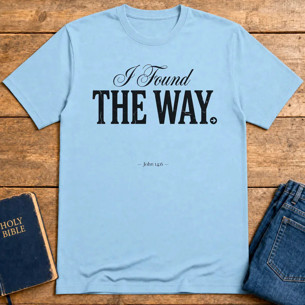 I Found The Way T-Shirt - Light Blue