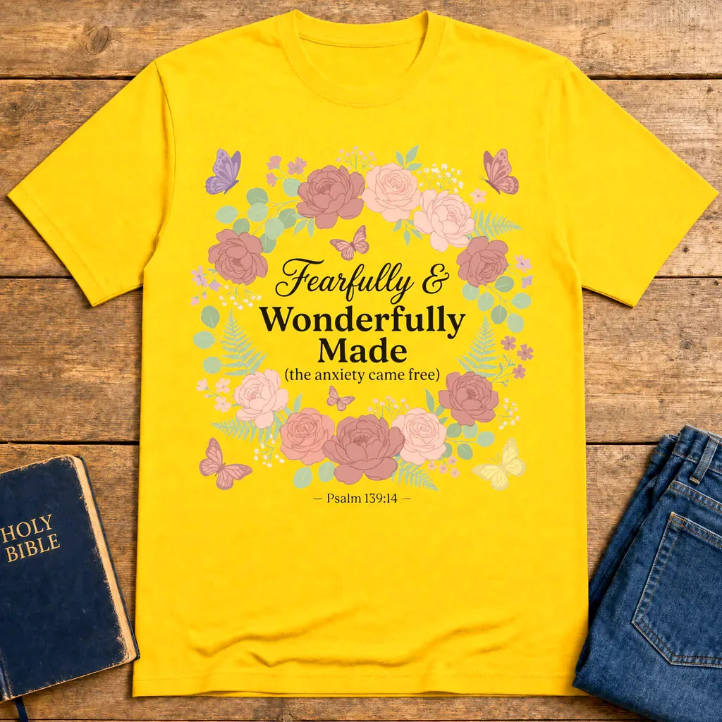 Fearfully & Wonderfully Made T-Shirt - Daisy