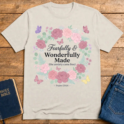 Fearfully & Wonderfully Made T-Shirt - Ice Grey