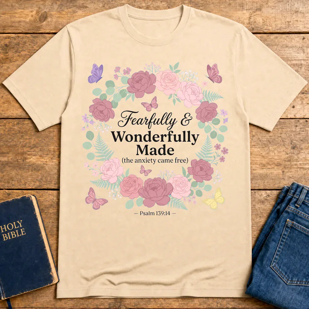 Fearfully & Wonderfully Made T-Shirt - Natural