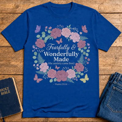 Fearfully & Wonderfully Made T-Shirt - Royal