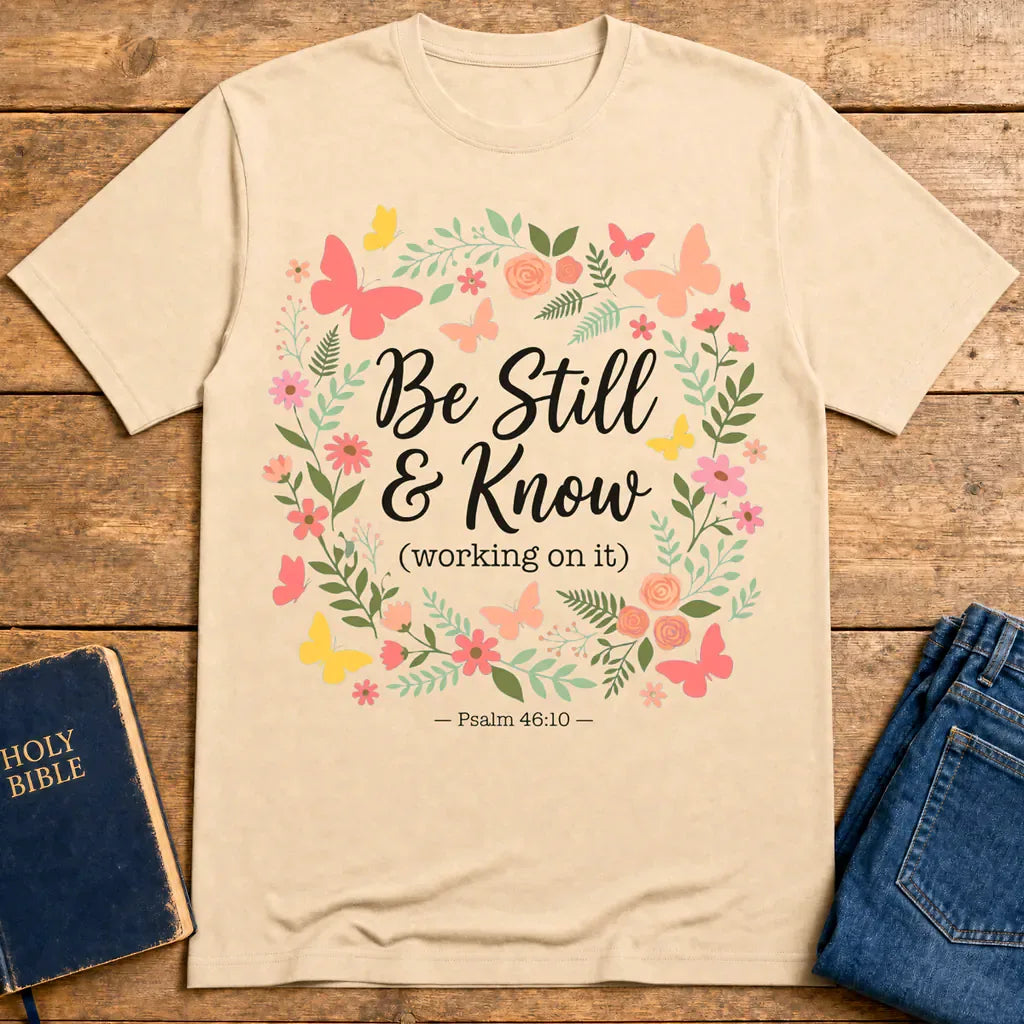 Be Still & Know T-Shirt - Natural