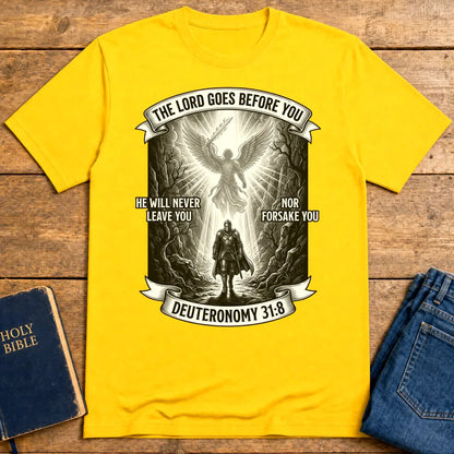He Will Never Forsake T-Shirt - Daisy