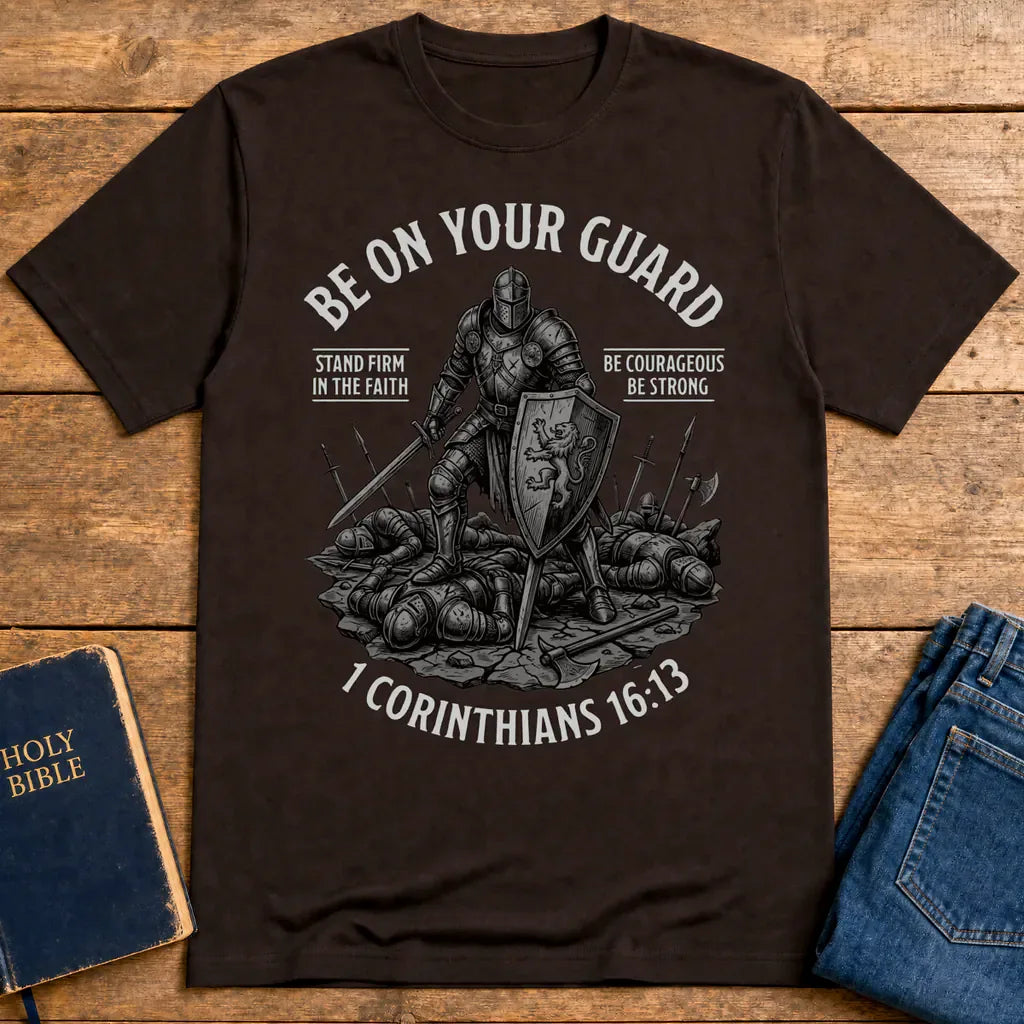 Stand Firm In The Faith T-Shirt - Dark Chocolate
