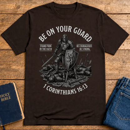 Stand Firm In The Faith T-Shirt - Dark Chocolate