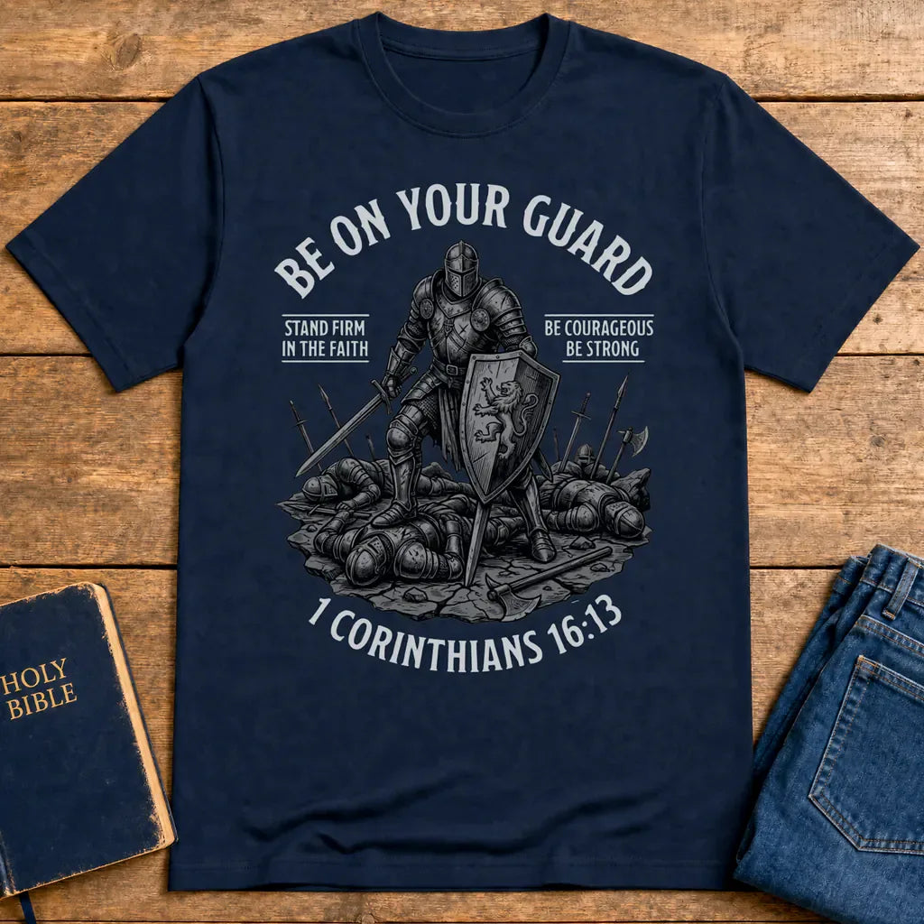 Stand Firm In The Faith T-Shirt - Navy