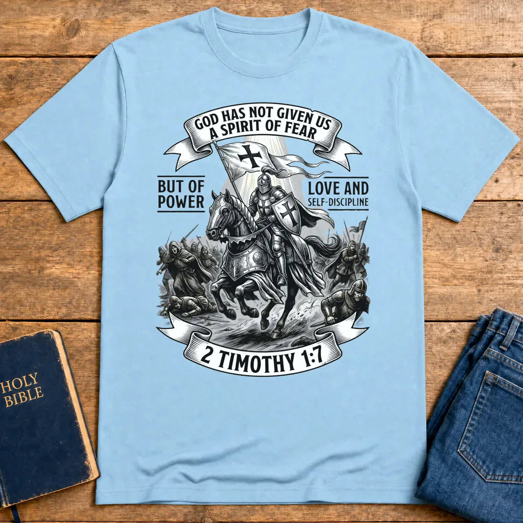 Spirit of Power Warrior T-Shirt - Light Blue