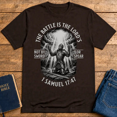 The Battle Is the Lord’s T-Shirt - Dark Chocolate