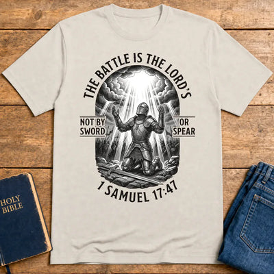 The Battle Is the Lord’s T-Shirt - Ice Grey