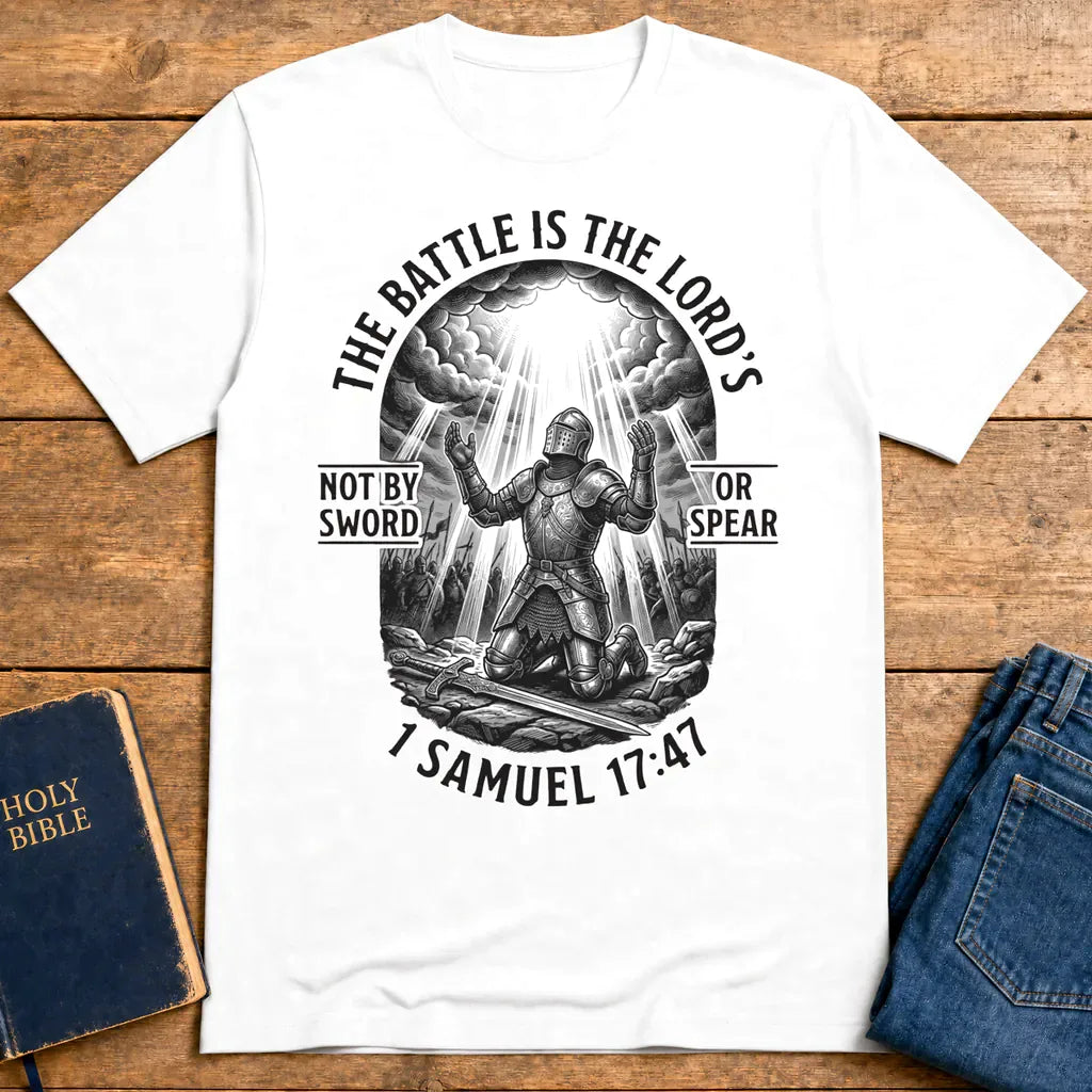 The Battle Is the Lord’s T-Shirt - White