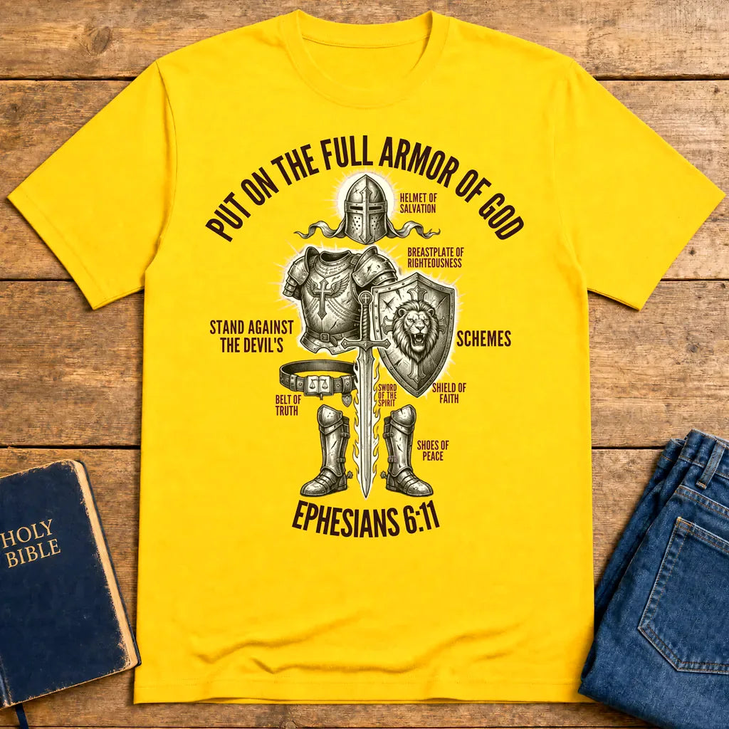 Full Armor of God Warrior T-Shirt - Daisy
