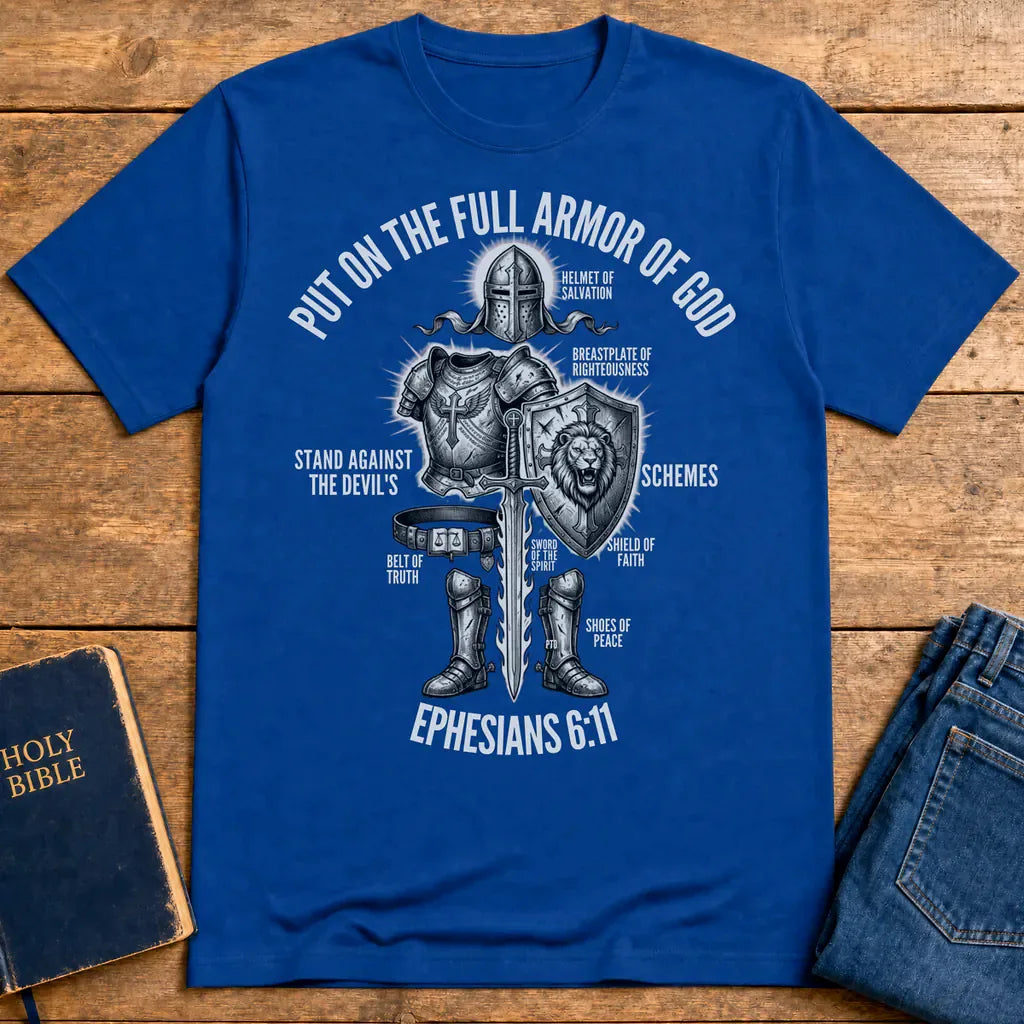 Full Armor of God Warrior T-Shirt - Royal