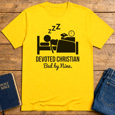Devoted Christian Bed by Nine T-Shirt - Daisy