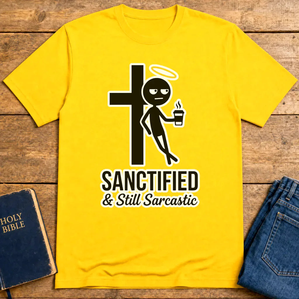 Sanctified & Still Sarcastic T-Shirt - Daisy