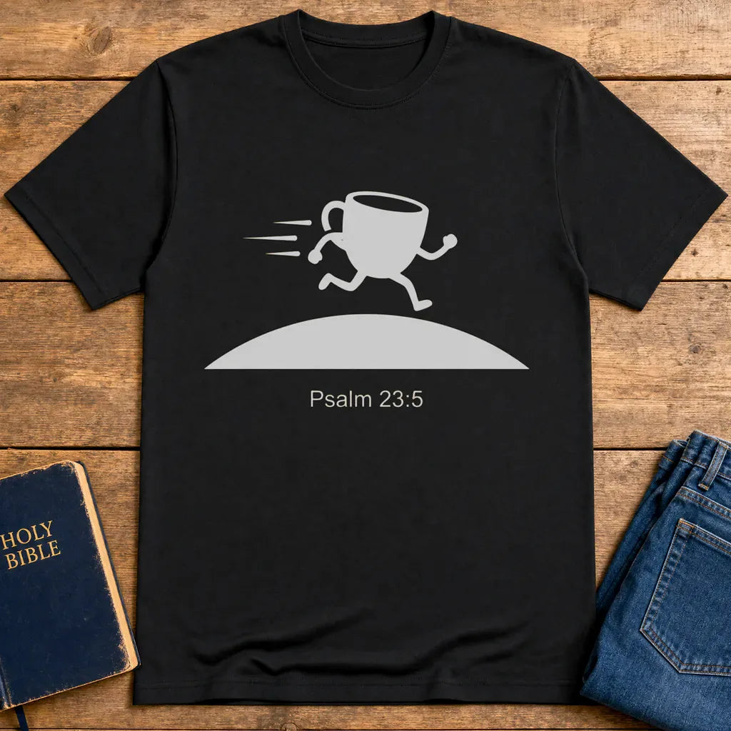 Overflowing Blessings Run T-Shirt - Black