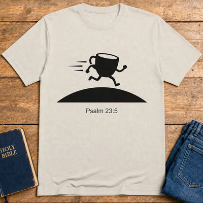 Overflowing Blessings Run T-Shirt - Ice Grey