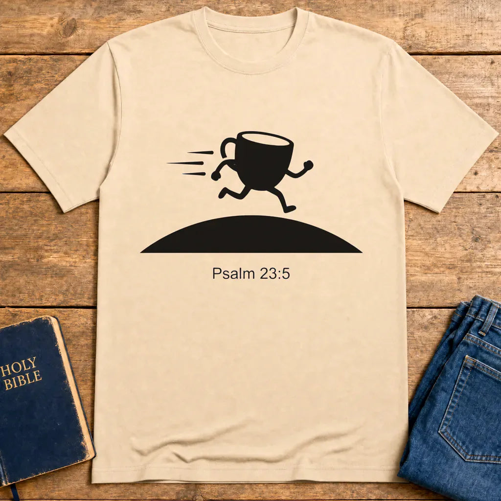 Overflowing Blessings Run T-Shirt - Natural