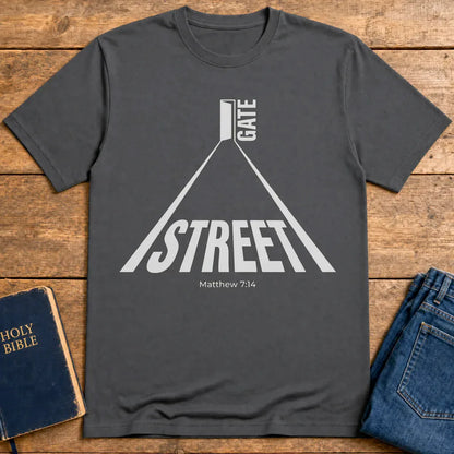Narrow Gate Street T-Shirt - Charcoal